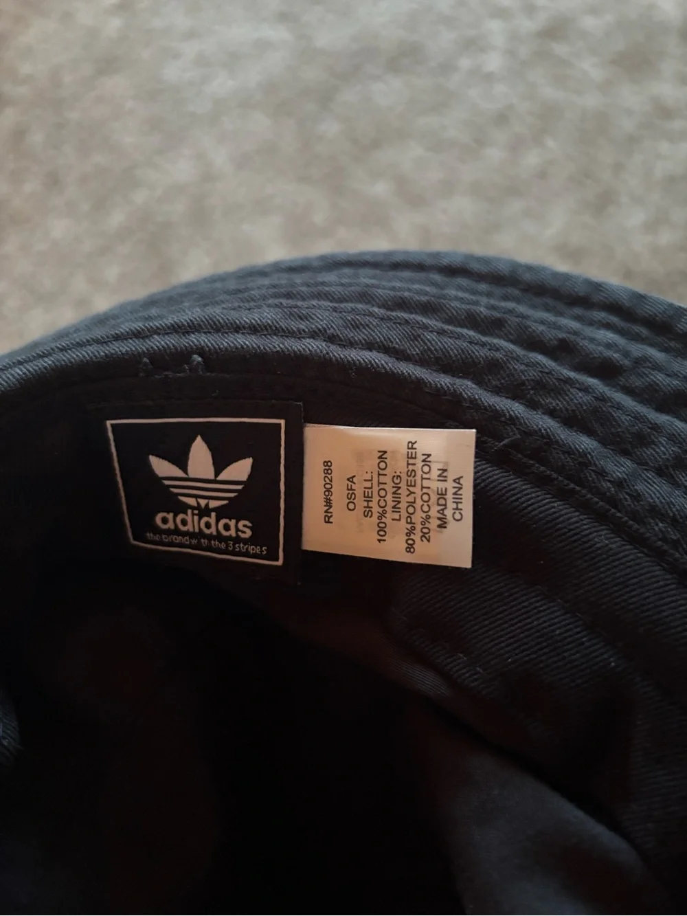 Adidas Originals Black Bucket Hat - Trefoil Logo